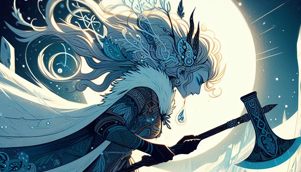 FaeKin capsule art with a moonlit fae warrior