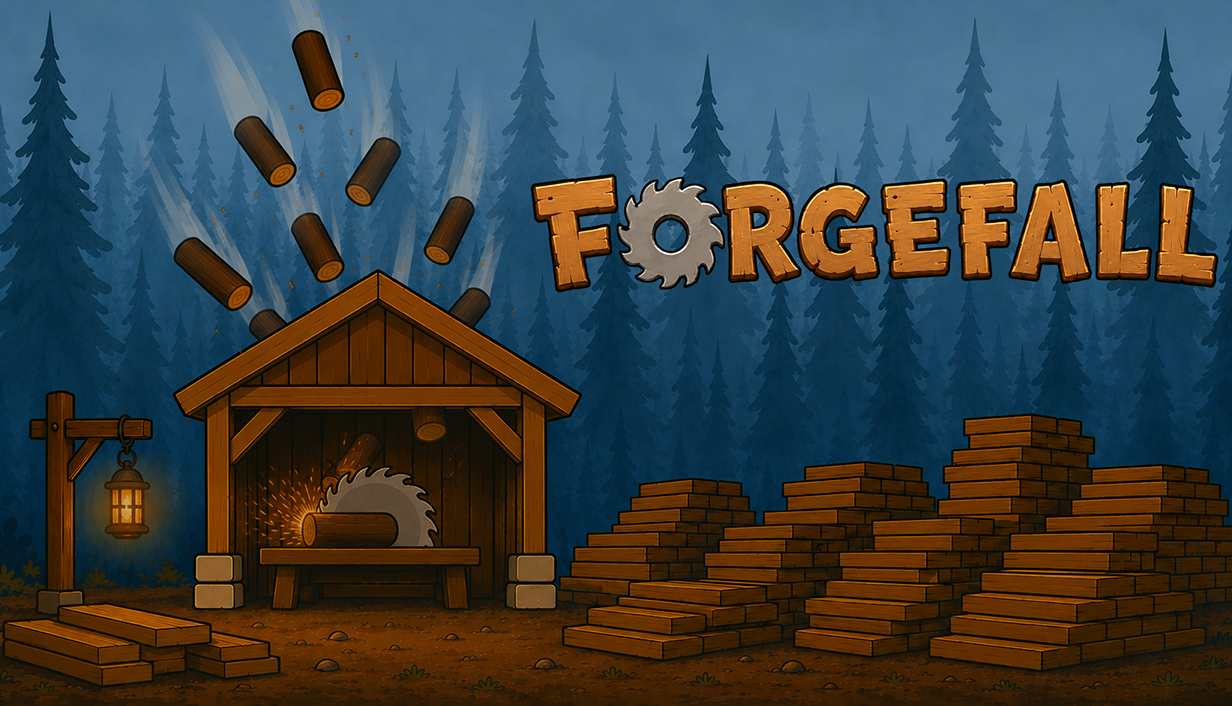 Forgefall official Steam capsule art