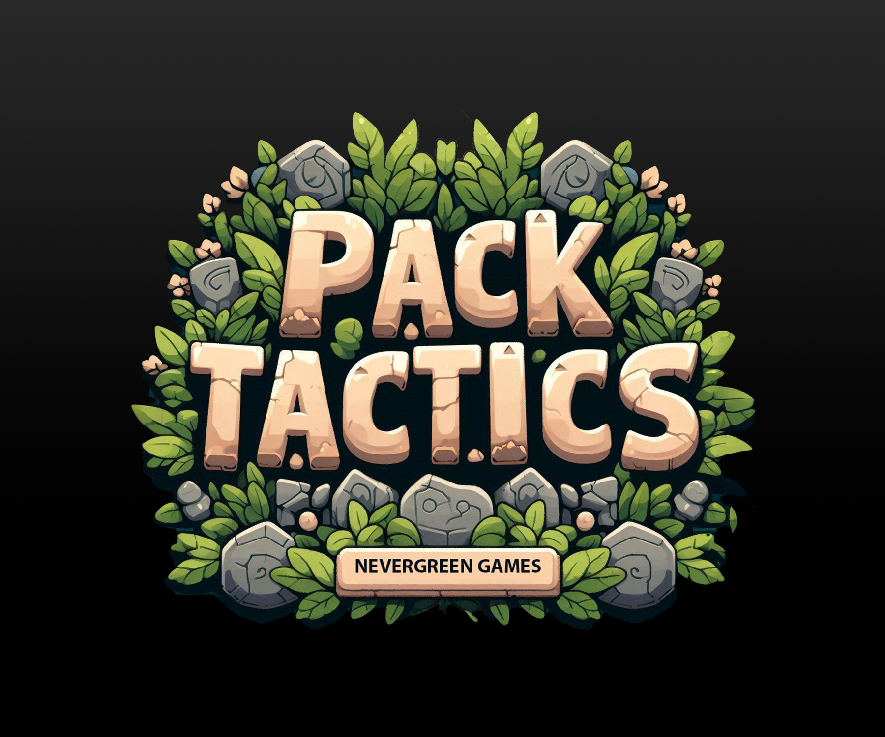 Pack Tactics logo artwork on a soft black gradient